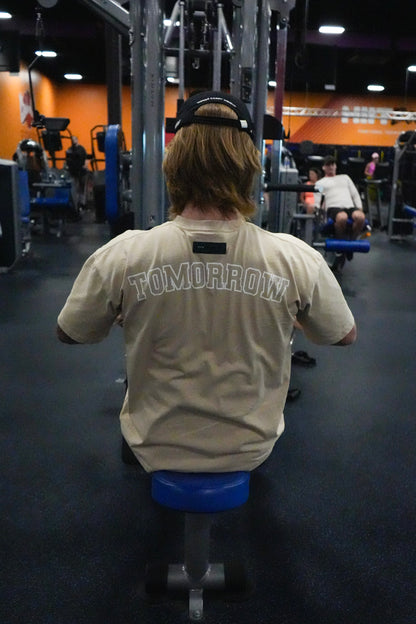 NEW BEGINNING "PLANTED" OVERSIZED UNISEX TEE IN SAND