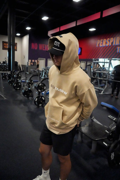 NEW BEGINNING "FLY AWAY" UNISEX HOODIE IN SAND