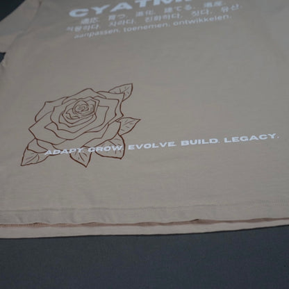 NEW BEGINNING "PLANTED" OVERSIZED UNISEX TEE IN SAND