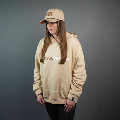 NEW BEGINNING "FLY AWAY" UNISEX HOODIE IN SAND