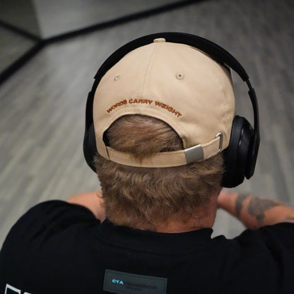 NEW BEGINNING "NO WORDS" 5 PANEL HAT IN SAND