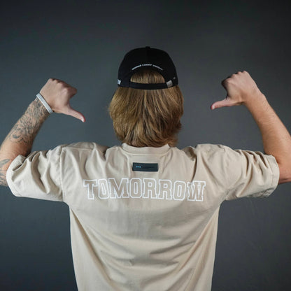 NEW BEGINNING "PLANTED" OVERSIZED UNISEX TEE IN SAND