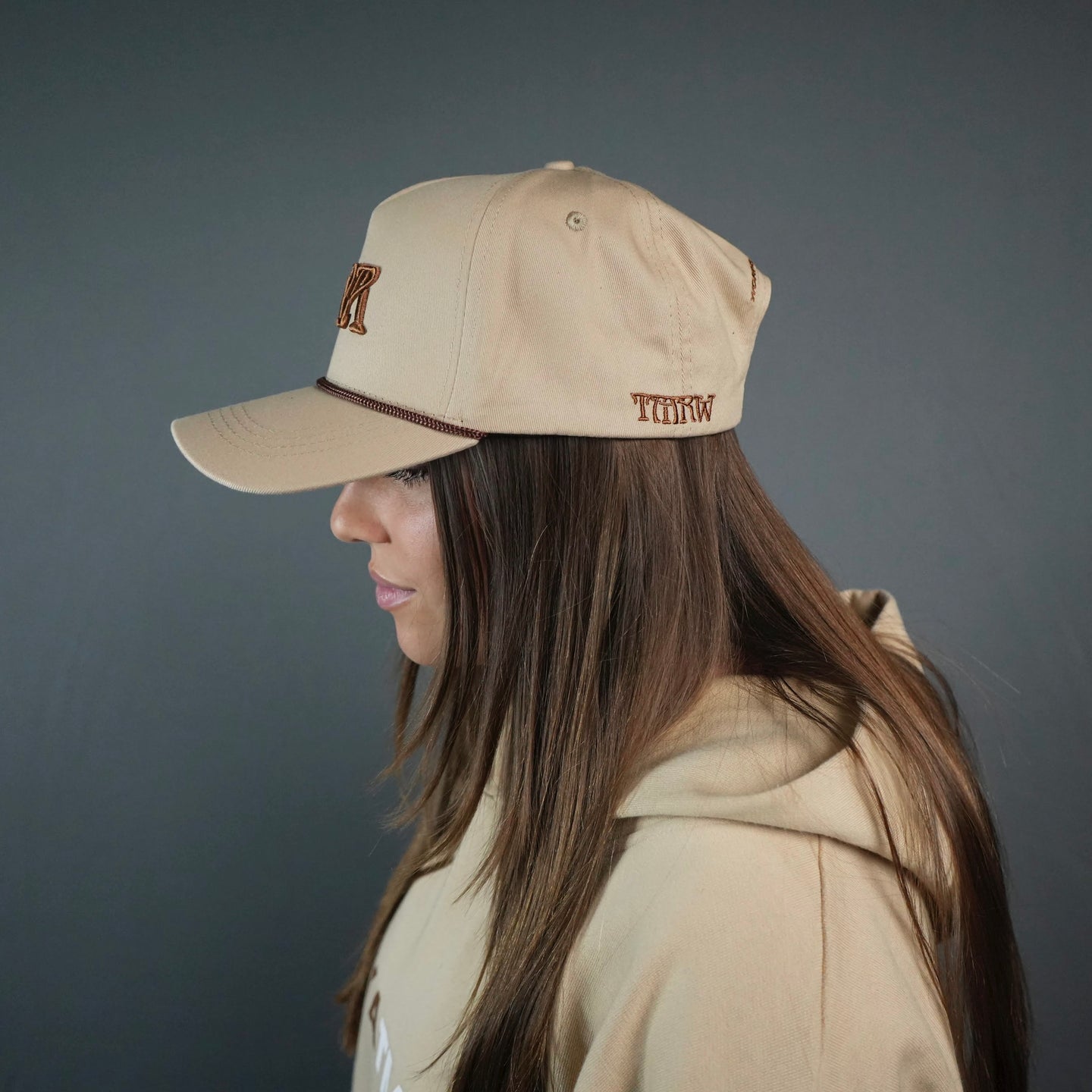 NEW BEGINNING "NO WORDS" 5 PANEL HAT IN SAND
